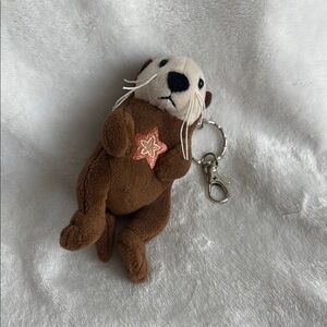 Monterey Bay Aquarium Brown Otter Keychain Plush